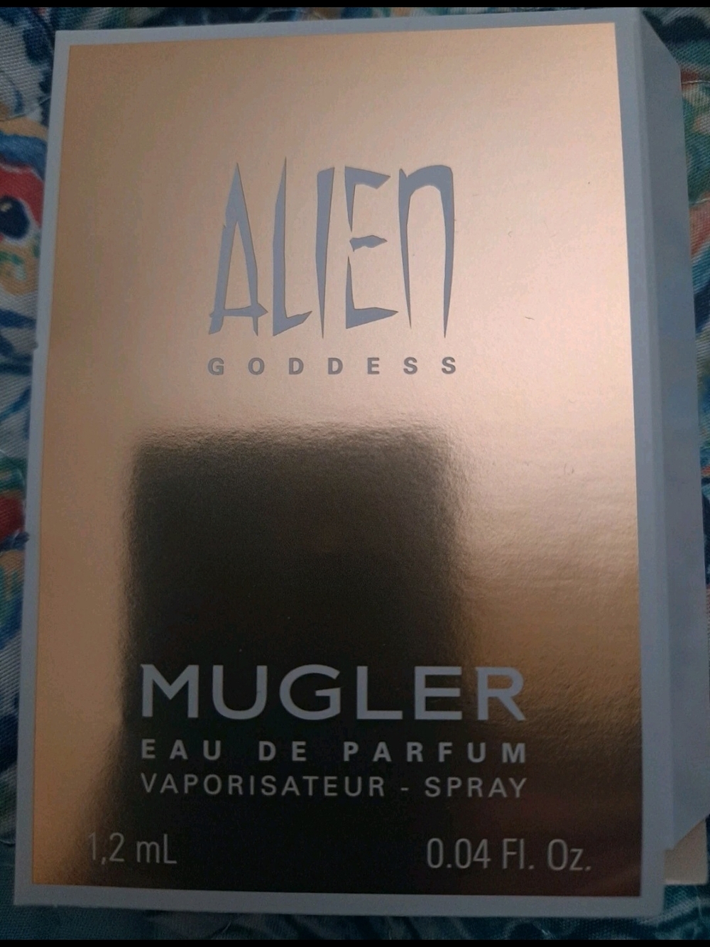 Mugler Alien Goddess Sample - Metallic Rose Gold and White